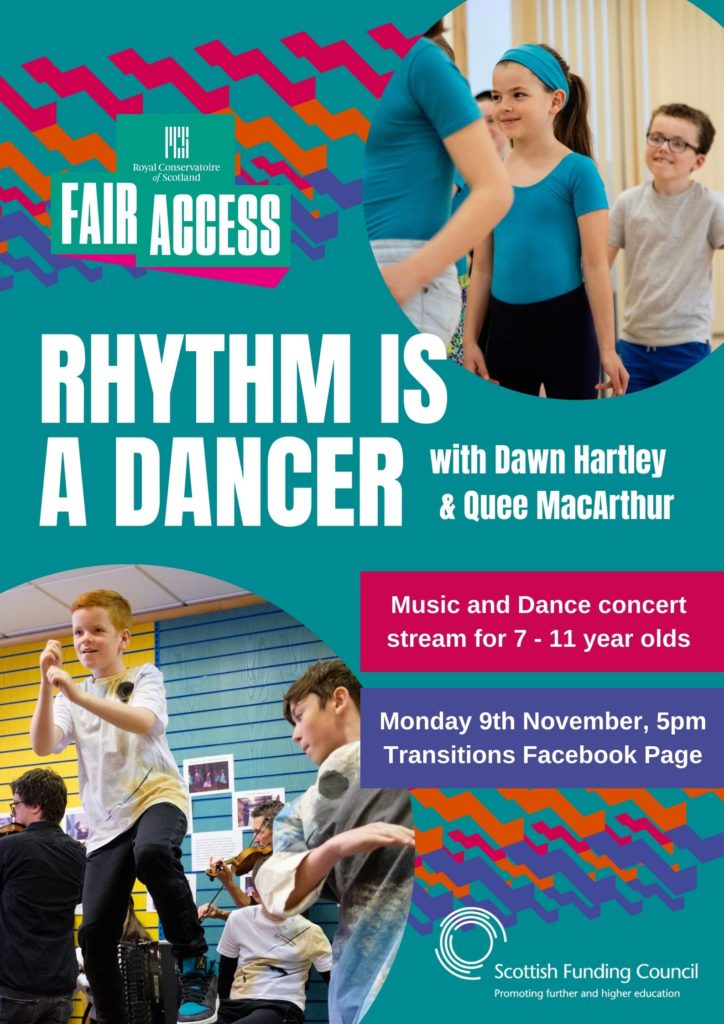 Poster for an event featuring young people dancing.