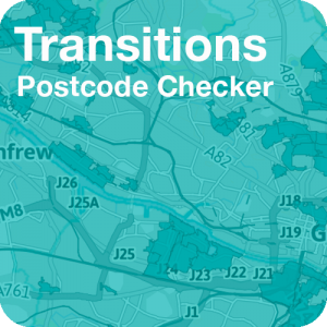 Text: Transitions Postcode Checker
